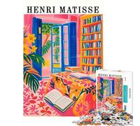 Puzzles pour Adolescents de 1000 pièces inspirés par Henri Matisse représentant des peintures d'intérieur Un défi Stimulant à relever pour Apprendre et Jouer en Famille à partir de 14 Ans (38x26cm)