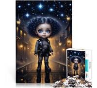 Puzzles pour Adolescents de 1000 pièces Jolie Petite Fille Gothique Soulagement du Stress Collection d'artistes, Beaux-Arts 38x26cm