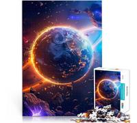 Puzzles pour Adolescents de 1000 pièces La Terre attaquée Difficile à réaliser mais Amusant et Humoristique Cadeau pour Les Anniversaires 26x38cm