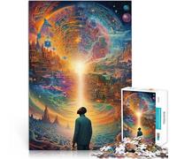 Puzzles pour Adolescents de 1000 pièces La Ville au-delà Jeu Familial Anti-Stress Défi Difficile décoration Murale 75x50cm
