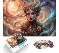 Puzzles pour Adolescents de 1000 pièces Le Royaume des rêves cosmiques de la déesse Freya Jouets de Jeu Décoration d'intérieur 50x70cm