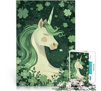 Puzzles pour Adolescents de 1000 pièces Licorne Saint-Patrick Entraînez Votre Cerveau et Vos Mains Super Cadeau 75x50cm