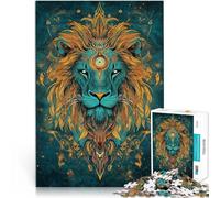 Puzzles pour Adolescents de 1000 pièces Lion majestueux Jouet éducatif d'apprentissage Offrir en Cadeau à Toute la Famille 52x38cm