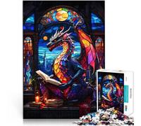 Puzzles pour Adolescents de 1000 pièces Livre de Lecture du Dragon Jouets à Faire soi-même Améliorer la mémoire 75x50cm