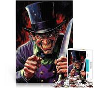 Puzzles pour Adolescents de 1000 pièces Méchant avec Un Couteau Entraînez Votre Cerveau et Vos Mains Œuvre d'art 75x50cm