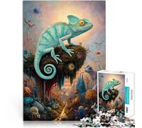 Puzzles pour Adolescents de 1000 pièces Merveilles Magiques du caméléon Casse-tête pour est idéal comme Cadeau pour Toute la Famille 75x50cm