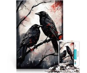 Puzzles pour Adolescents de 1000 pièces Mythologie Nordique Nordique défi éducatif avec des pièces de Formes aléatoires entièrement imbriquées 75x50cm