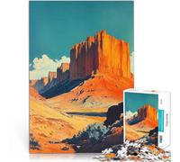 Puzzles pour Adolescents de 1000 pièces New Mexico Entraînez Votre Cerveau et Vos Mains avec Affiche et Feuille de Questions correspondantes 52x38cm