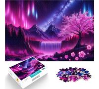 Puzzles pour Adolescents de 1000 pièces Paysage de Cascade Magique Assemblage du modèle Décoration d'intérieur et Cadeaux Uniques 75x50cm
