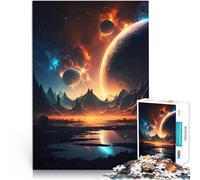 Puzzles pour Adolescents de 1000 pièces Paysage d'horizon Cosmique Difficile et défi Renforcer l'amour Entre Les Couples 75x50cm