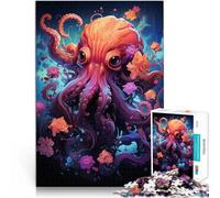 Puzzles pour Adolescents de 1000 pièces Pieuvre spirituelle Entraînez Votre Cerveau et Vos Mains Idées Cadeaux 38x26cm