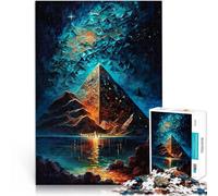 Puzzles pour Adolescents de 1000 pièces Pyramides du désert Rocheux Jouets éducatifs Jeu éducatif pour Anniversaire, Noël 52x38cm