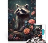 Puzzles pour Adolescents de 1000 pièces Raton Laveur Non Naturel Analyse et logique Décoration d'intérieur et Cadeaux Uniques 75x50cm