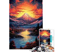 Puzzles pour Adolescents de 1000 pièces représentant de Magnifiques paysages du Japon Jeu Manuel Amusant et Humoristique idéal comme Cadeau de Noël ou d'anniversaire (Dimensions 75x50cm)