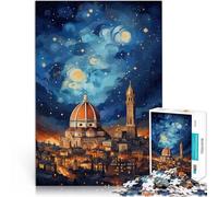 Puzzles pour Adolescents de 1000 pièces Rêver à Florence Jouets de Jeu pour Cadeau Familial Décoration d'intérieur 38x26cm