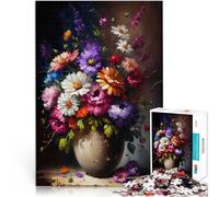 Puzzles pour Adolescents de 1000 pièces Série d'art Floral Style 6 Analyse et logique Jeu éducatif pour Anniversaire, Noël 75x50cm