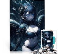 Puzzles pour Adolescents de 1000 pièces Serpent Reptile Anime Lady Analyse et logique Car C'est Un pour Toute la Famille 75x50cm