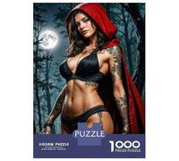 Puzzles pour Adolescents De 1000 Pièces Sexy Little Red Riding Hood Costume Puzzle, Jeu Manuel, Décoration Murale, Idéal comme Cadeau pour Toute La Famille 52x38cm/1000pcs