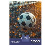 Puzzles pour Adolescents De 1000 Pièces Soccer Ball in Net Puzzle pour Adultes - Jeu De Réflexion - Améliore La Mémoire - Cadeaux pour Amis Et Famille 38x26cm/1000pcs