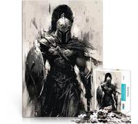 Puzzles pour Adolescents de 1000 pièces Soldat Guerrier Spartiate Jeu de Casse-tête Jeu éducatif pour Anniversaire, Noël 38x26cm