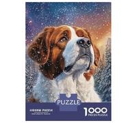 Puzzles pour Adolescents De 1000 Pièces Starry Saint Bernard Puzzle pour Adultes - Jeu De Réflexion - Améliore La Mémoire - Cadeaux pour Amis Et Famille 52x38cm/1000pcs