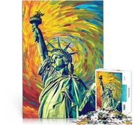 Puzzles pour Adolescents de 1000 pièces Style Statue de la Liberté Jeu éducatif Familial est idéal comme Cadeau pour Toute la Famille 38x26cm