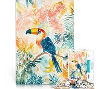 Puzzles pour Adolescents de 1000 pièces Toucan au Paradis Tropical Difficile et défi Offrir en Cadeau à Toute la Famille 38x26cm