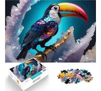 Puzzles pour Adolescents de 1000 pièces Toucan de Cristal Jeux éducatifs Décoration d'intérieur Jeu de défi Unique 52x38cm