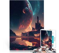 Puzzles pour Adolescents de 1000 pièces Un Jour Lumineux au Loin Difficile Difficile avec des pièces de Formes aléatoires entièrement imbriquées 26x38cm