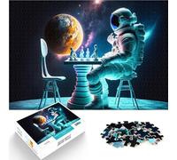 Puzzles pour Adolescents de 1000 pièces Univers des échecs Défi Difficile pour soulager Le Stress Idées Cadeaux 75x50cm
