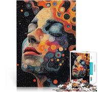 Puzzles pour Adolescents de 1000 pièces Visage Abstrait Séjour Anti-Stress pour Tuer Le Temps décoration Murale 38x26cm