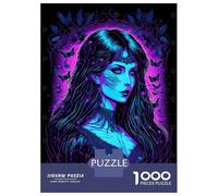 Puzzles pour Adolescents De 1000 Pièces Wild White Wolf Halloween Puzzle pour Adultes - Jeu De Réflexion - Améliore La Mémoire - Cadeaux pour Amis Et Famille 38x26cm/1000pcs