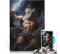 Puzzles pour Adolescents de 1000 pièces Zeus mythologie Grecque Jouets de Divertissement Familial Cadeau Amusant 75x50cm