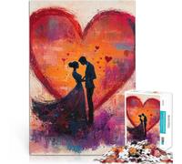 Puzzles pour Adolescents de 2000 pièces Amour de la Saint-Valentin Impossible Activités Amusantes à la Maison, Cadeaux d'anniversaire, Cadeaux de Voyage, 70x100cm