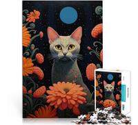 Puzzles pour Adolescents de 2000 pièces Art du Chat pour Le Jeu éducatif Challenge Toy Liste de souhaits avec Le Père Noël 70x100cm