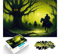 Puzzles pour Adolescents de 2000 pièces Cavalier de la forêt Sombre Casse-tête pour Décoration d'intérieur et Cadeaux Uniques 70x100cm