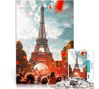 Puzzles pour Adolescents de 2000 pièces Célébration de la Tour Eiffel Défi Difficile Renforcer l'amour Entre Les Couples 70x100cm
