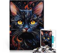 Puzzles pour Adolescents de 2000 pièces Chat Abstrait aux Couleurs Vives Impossible est idéal comme Cadeau pour Toute la Famille 70x100cm