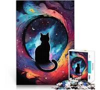 Puzzles pour Adolescents de 2000 pièces Chat de l'espace Jeu Familial Anti-Stress Défi Difficile Une œuvre d'art 70x100cm