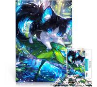 Puzzles pour Adolescents de 2000 pièces Chat Mignon sur Un nénuphar Jeux Amusants Décoration Murale, Cadeaux Uniques pour Anniversaire et Noël 70x100cm