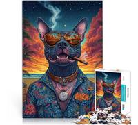 Puzzles pour Adolescents de 2000 pièces Chien vicieux Jouets éducatifs d'apprentissage Convient pour la décoration de Bureau 70x100cm