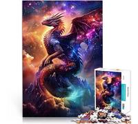 Puzzles pour Adolescents de 2000 pièces Dragon de la tempête de la nébuleuse Jeu Stimulant Jouets de décoration pour la Maison 70x100cm