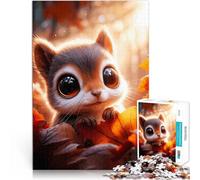 Puzzles pour Adolescents de 2000 pièces Écureuil Mignon en Automne Jeu intellectuel Convient pour la décoration de Bureau 70x100cm