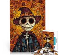Puzzles pour Adolescents de 2000 pièces Épouvantail Jour des Morts défi éducatif Activités Amusantes à la Maison, Cadeaux d'anniversaire, Cadeaux de Voyage, 70x100cm