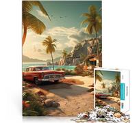 Puzzles pour Adolescents de 2000 pièces Escapades Tropicales Compétition de Vitesse Manuelle Idées Cadeaux 70x100cm