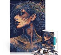 Puzzles pour Adolescents de 2000 pièces Femme avec Un Tatouage Complexe Jeux éducatifs Car C'est Un pour Toute la Famille 70x100cm