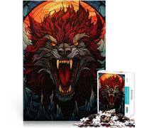 Puzzles pour Adolescents de 2000 pièces Fenrir Couleur Loup Jouets de Jeu pour Cadeau Familial Super Cadeau 70x100cm