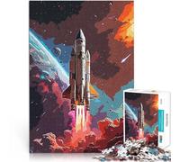 Puzzles pour Adolescents de 2000 pièces Fusée Cosmique Jouets de Divertissement Familial pour la décoration intérieure 70x100cm