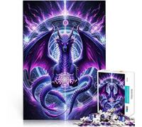 Puzzles pour Adolescents de 2000 pièces Géométrie sacrée du Dragon Jeu intellectuel avec Affiche et Feuille de Questions correspondantes 70x100cm