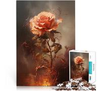 Puzzles pour Adolescents de 2000 pièces La Rose fanée pour Le Jeu éducatif Challenge Toy Collection d'artistes, Beaux-Arts 70x100cm